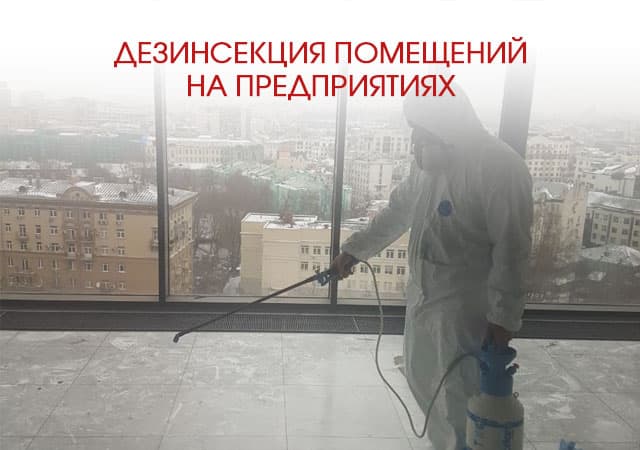 Дезинсекция помещений на предприятиях в Люберцах